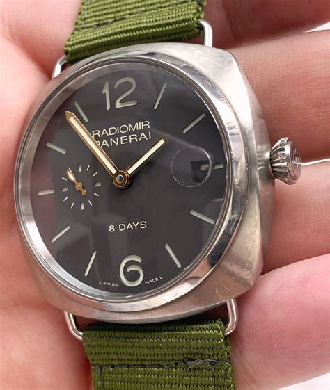 panerai radiomir 8 day titanium|Panerai radiomir chronograph.